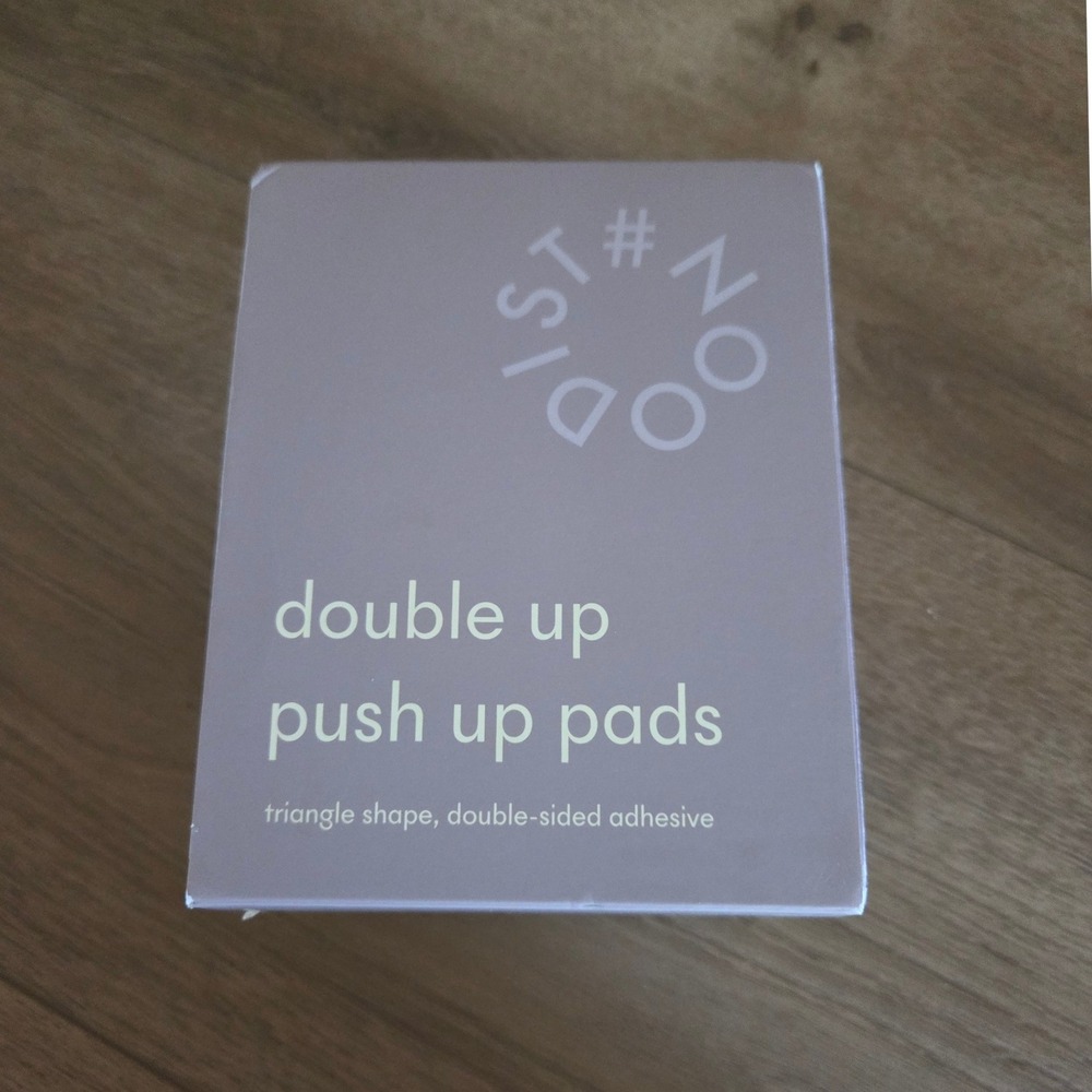 NOOD Double Up Push Up Pads Buff Triangle‎ Adhesive Silicone Bra Inserts Size D
